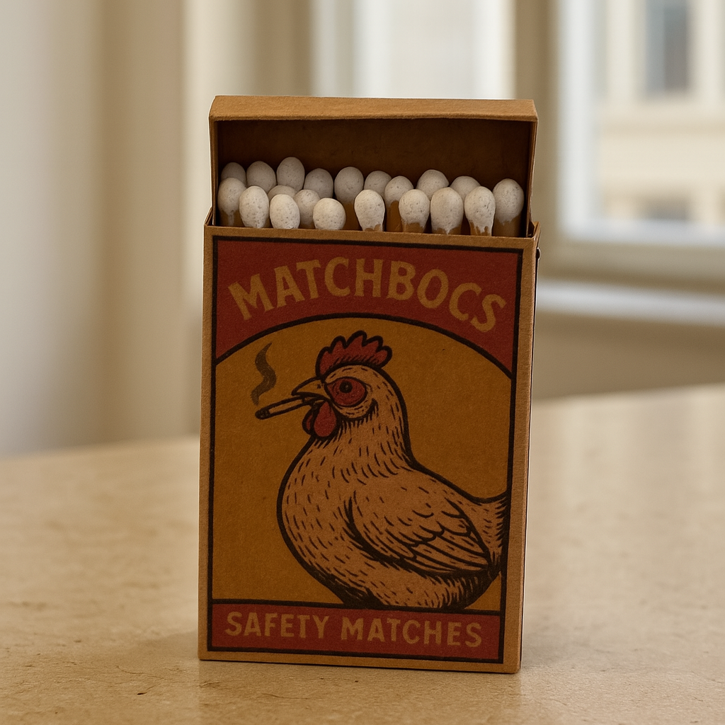 Smoking Chicken Matchbox No. 2