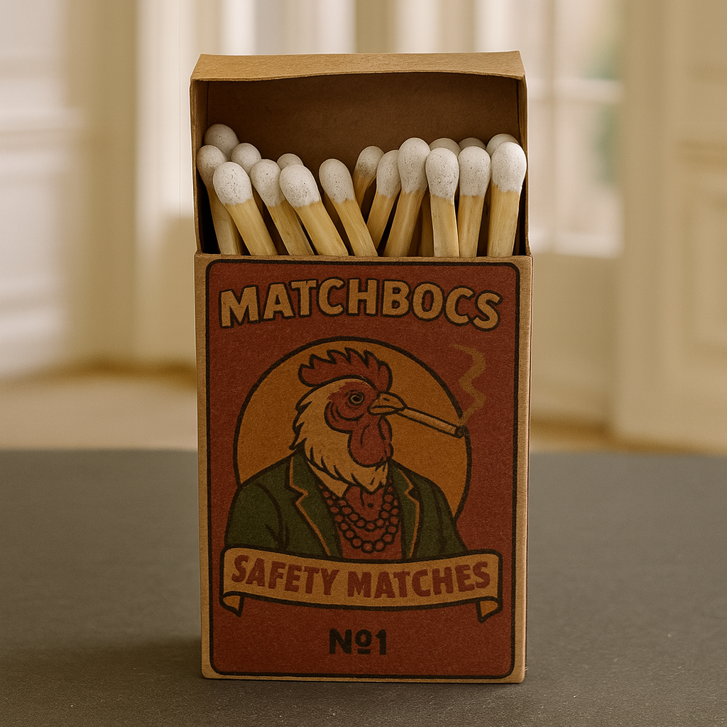 Smoking Chicken Matchbox No. 1
